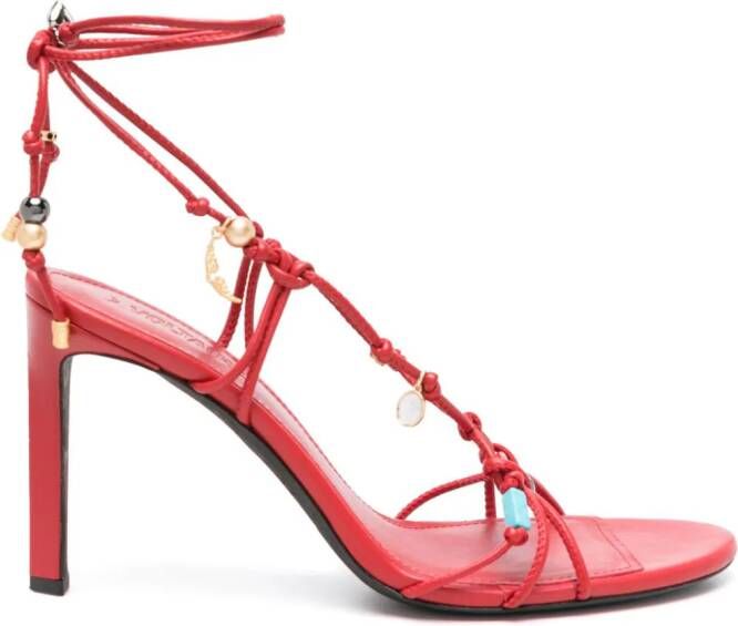 ZadigVoltaire Alana 105mm leather sandals Red