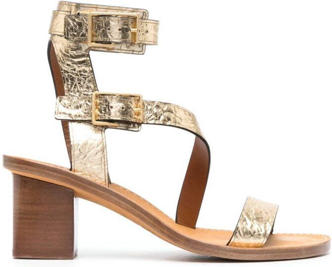 ZadigVoltaire Cecilia Caprese 60mm sandals Gold