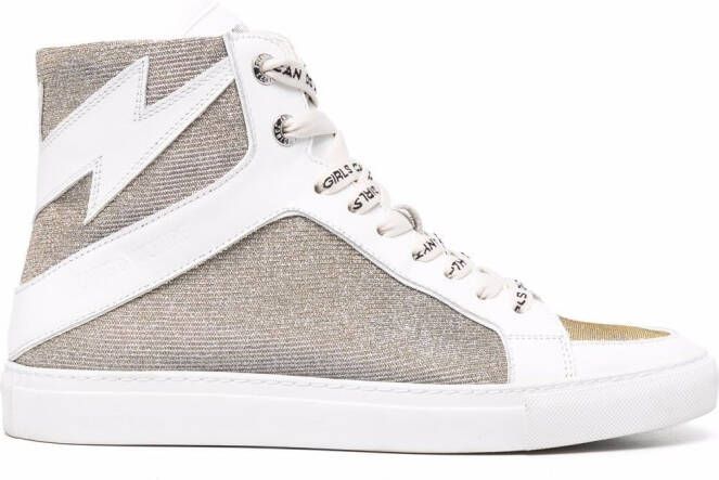 ZadigVoltaire flash-detail glitter sneakers White
