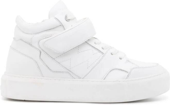 ZadigVoltaire Flash mid-top flatform sneakers White