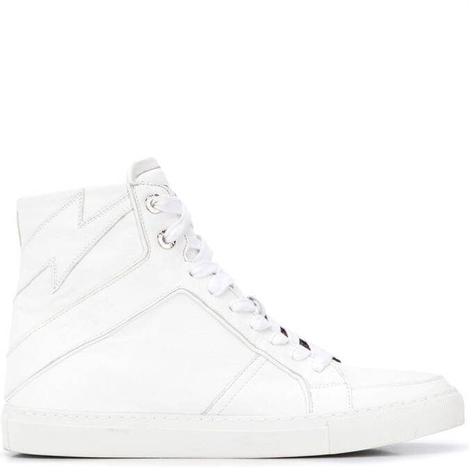 ZadigVoltaire High Flash lace-up sneakers White