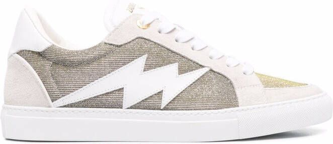 ZadigVoltaire side logo-patch sneakers Grey