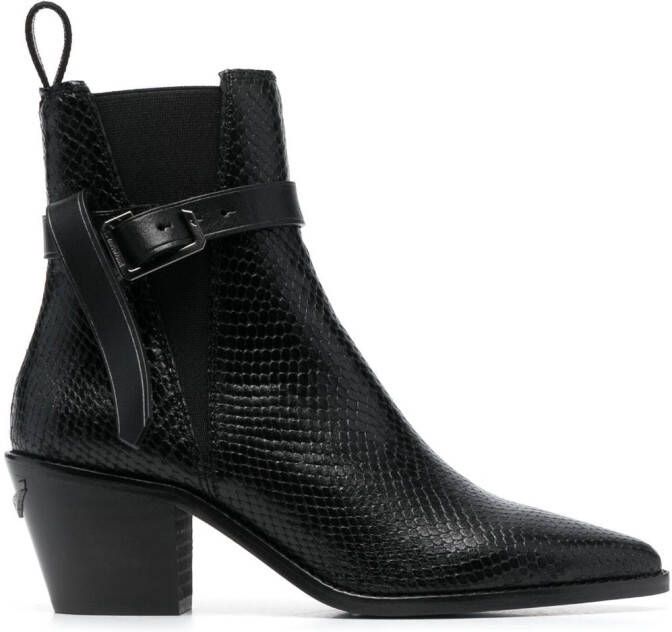 ZadigVoltaire Tyler 65mm cowboy boots Black