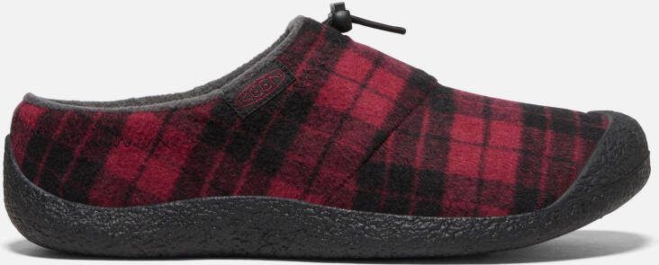 Keen Men's Howser III Slide Shoes Size 10.5 In Rhubarb Plaid Black