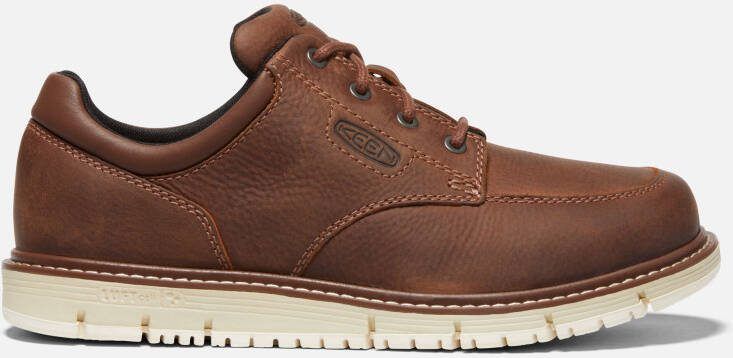 Keen Men's San Jose Oxford (Soft Toe) Shoes Size 10.5 Wide In Gingerbread Off White