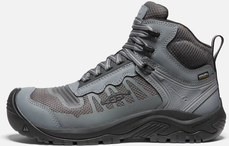Keen Men's Waterproof Reno Mid Kbf (Carbon Fiber Toe) Boots Size 10.5 Wide In Magnet Black