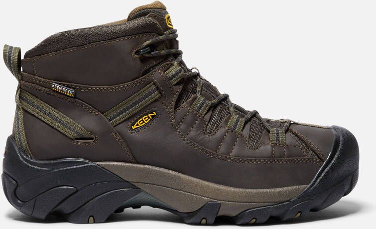 Keen Men's Waterproof Targhee II Mid Wide Boots Size 10.5 In Canteen Dark Olive