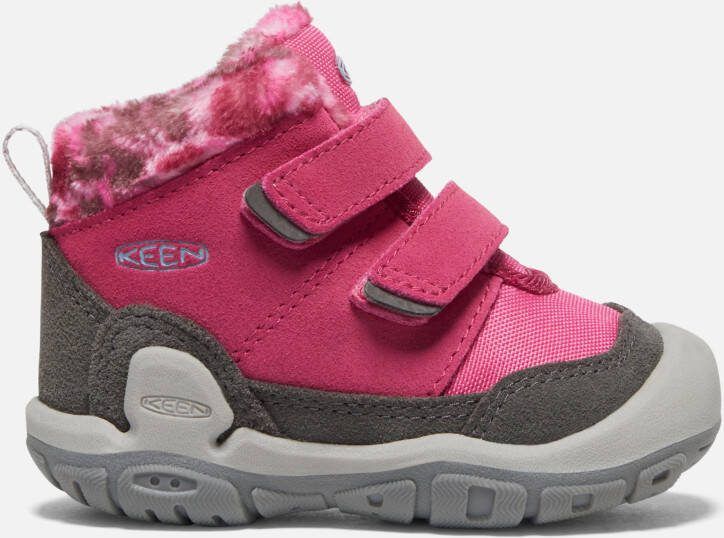 Keen Toddlers' Knotch Double Strap Chukka Shoes Size 4 In Fruit Dove Black