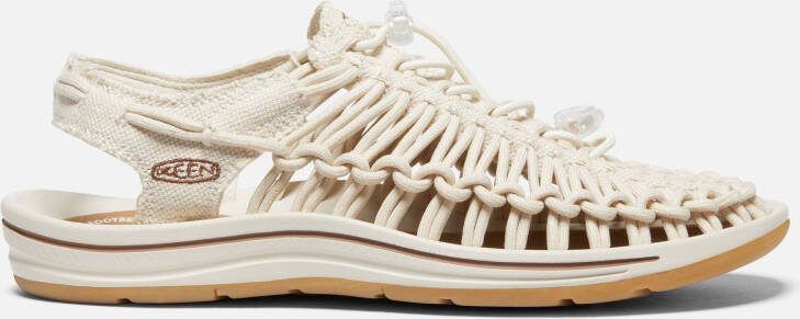 Keen Women's Uneek Canvas Sandals Size 10.5 In Natural Canvas Birch