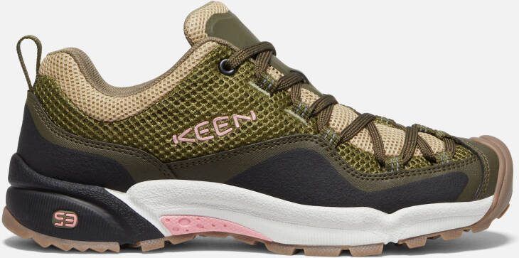 Keen Women's Wasatch Crest Vent Shoes Size 10.5 In Olive Drab Pink Icing