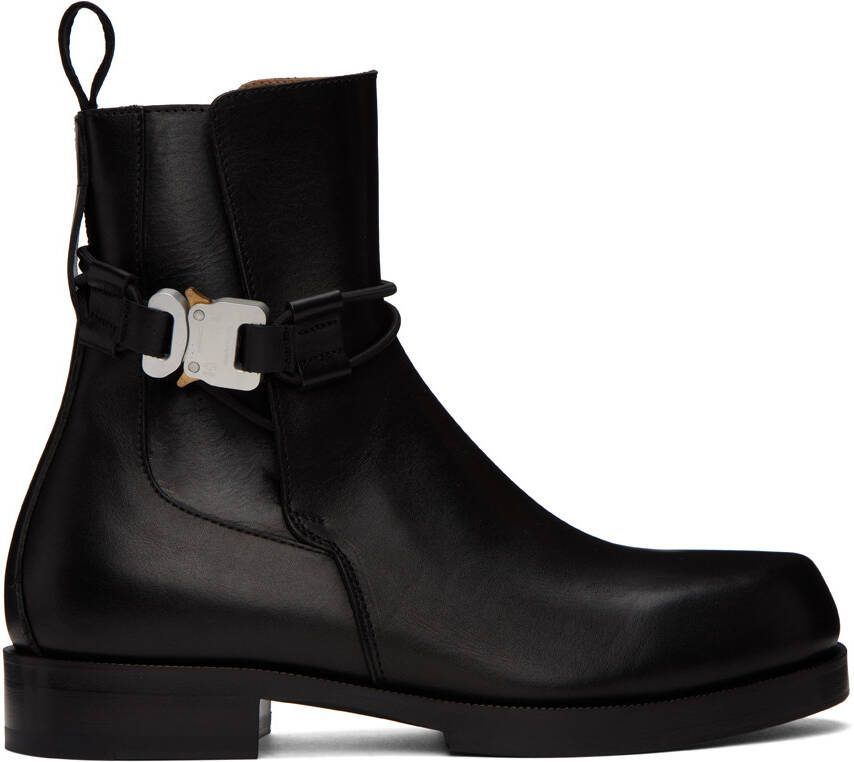 1017 ALYX 9SM Black Low Buckle Boots - Picture 5