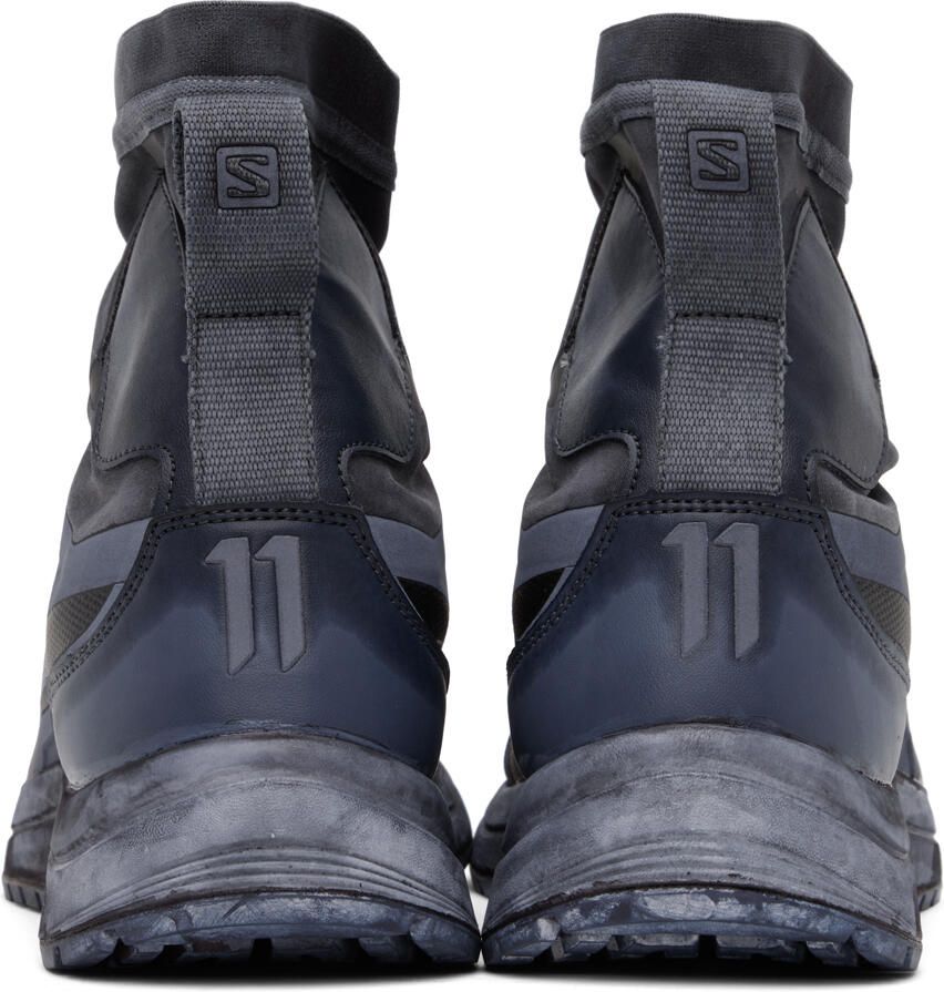 11 by Boris Bidjan Saberi Black  Navy Salomon Edition Bamba 2 GTX High Sneakers