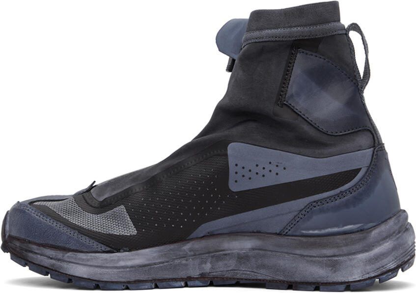11 by Boris Bidjan Saberi Black  Navy Salomon Edition Bamba 2 GTX High Sneakers - Picture 3