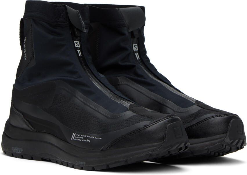 11 by Boris Bidjan Saberi Black Salomon Edition Bamba 2 High GTX Sneakers - Picture 2