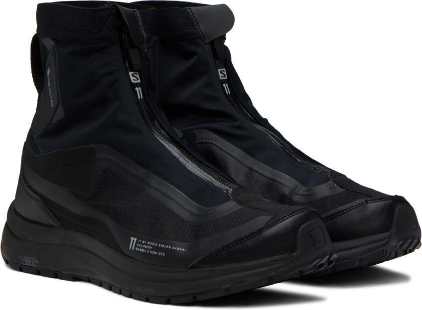 11 by Boris Bidjan Saberi Black Salomon Edition Bamba 2 High Sneakers - Picture 2