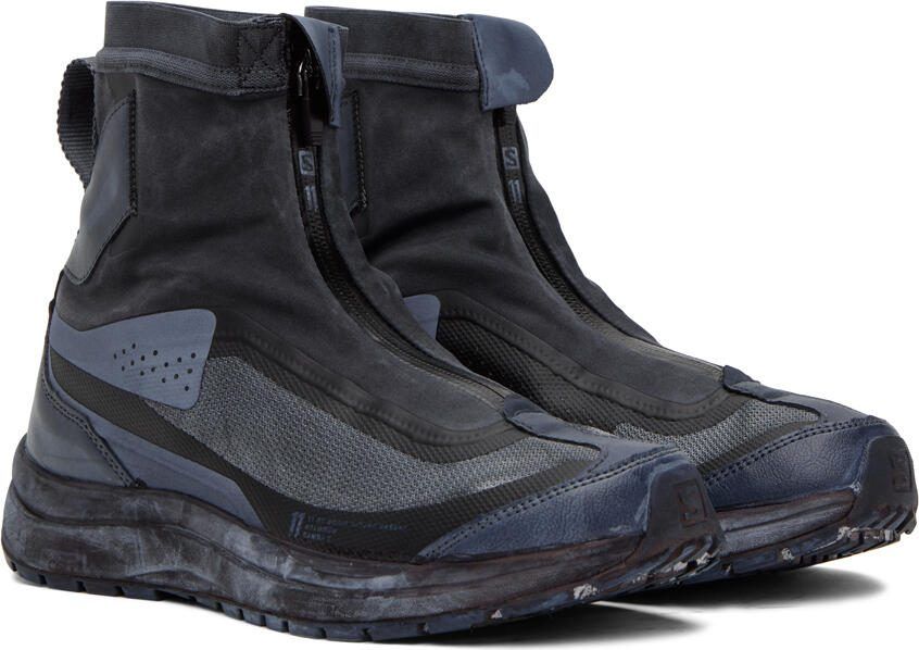 11 by Boris Bidjan Saberi Black Salomon Edition Bamba 2 High Sneakers - Picture 2