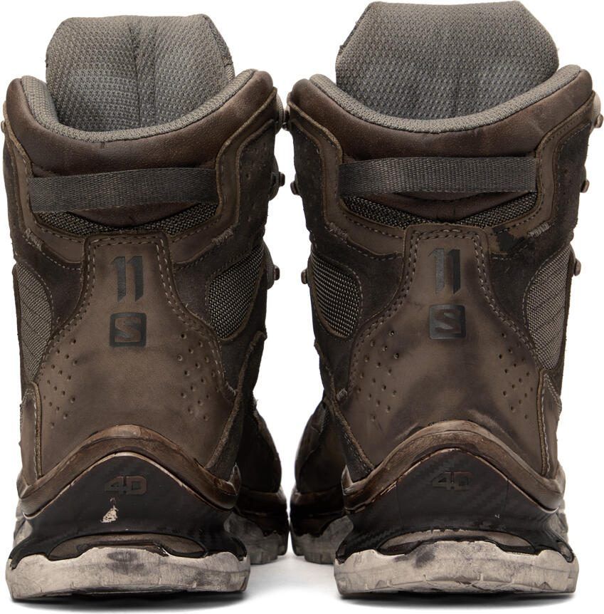 11 by Boris Bidjan Saberi Brown  Gray Salomon Edition Boot2 GTX Boots
