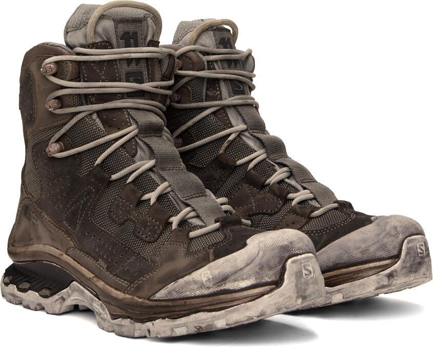 11 by Boris Bidjan Saberi Brown  Gray Salomon Edition Boot2 GTX Boots - Picture 3