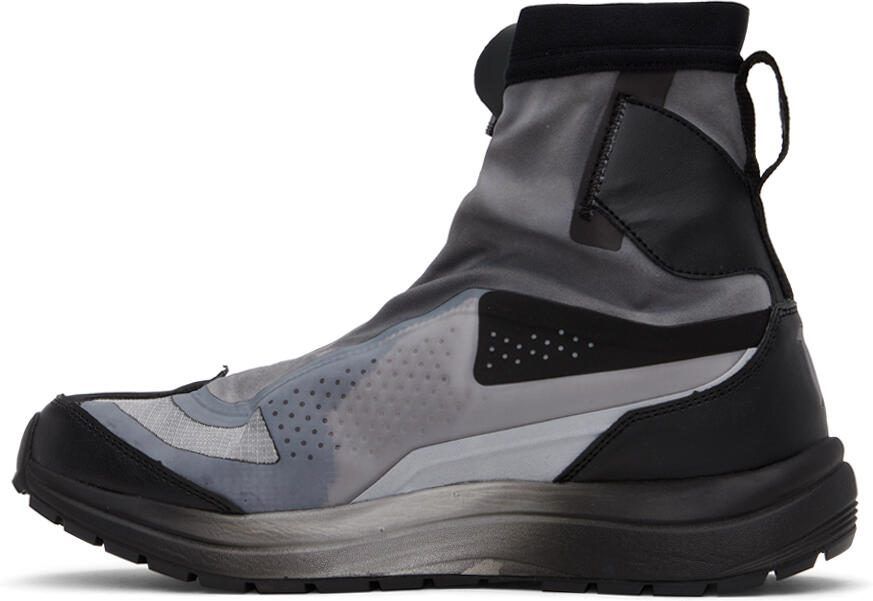 11 by Boris Bidjan Saberi Gray  Black Salomon Edition Bamba 2 GTX High Sneakers - Picture 3