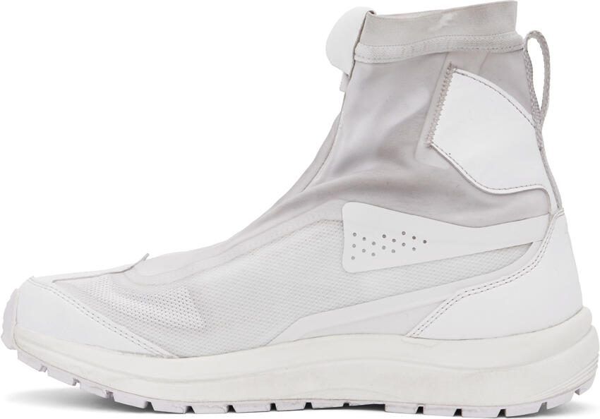 11 by Boris Bidjan Saberi Gray  White Salomon Edition Bamba 2 High Sneakers - Picture 3