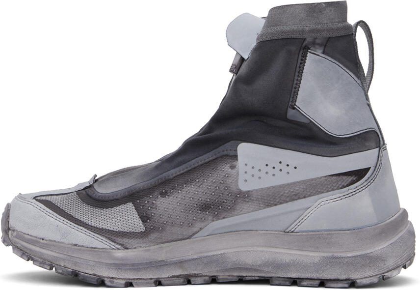 11 by Boris Bidjan Saberi Gray Salomon Edition Bamba 2 High Sneakers - Picture 3