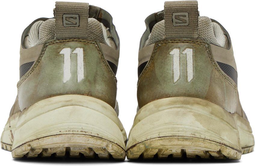 11 by Boris Bidjan Saberi Green Salomon Edition Bamba 2 Low Sneakers - Picture 4