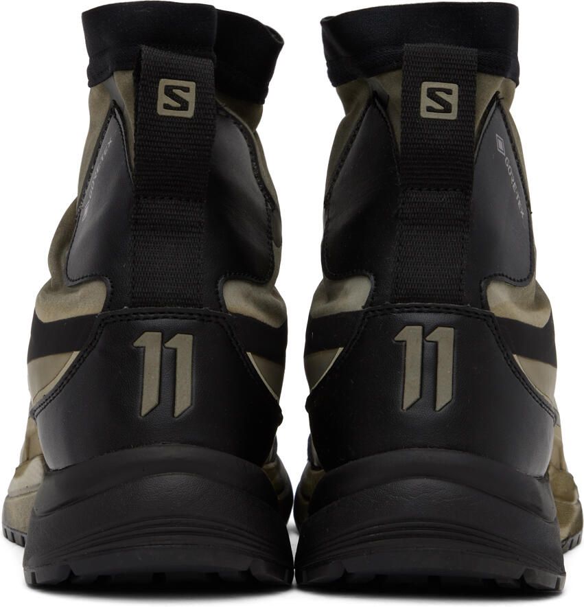 11 by Boris Bidjan Saberi Khaki  Black Salomon Edition Bamba 2 GTX High Sneakers