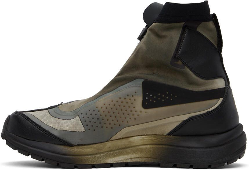 11 by Boris Bidjan Saberi Khaki  Black Salomon Edition Bamba 2 GTX High Sneakers - Picture 3