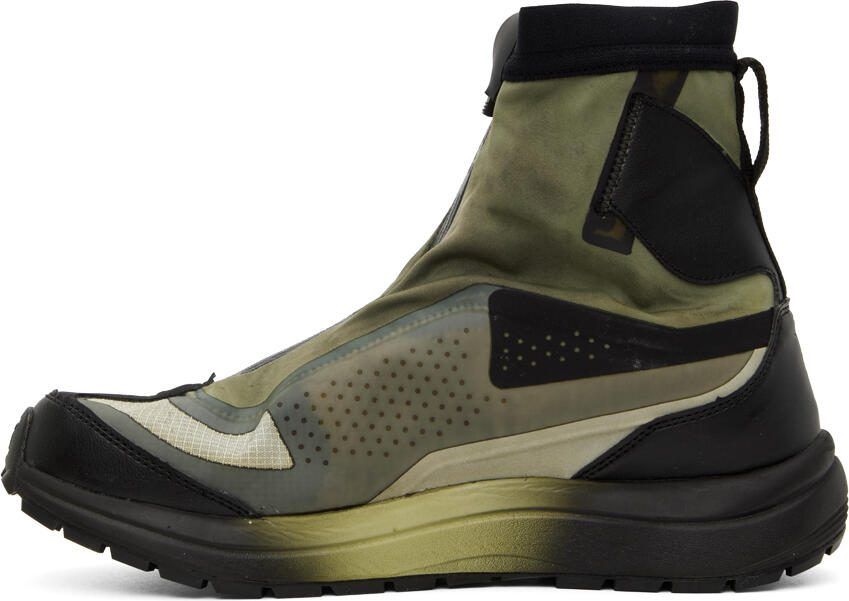 11 by Boris Bidjan Saberi Khaki  Black Salomon Edition Bamba 2 GTX High Sneakers - Picture 3