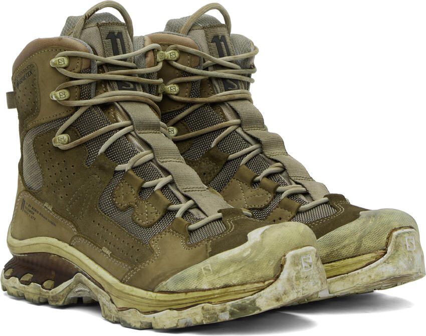 11 by Boris Bidjan Saberi Khaki Salomon Edition 2 GTX Boots - Picture 2