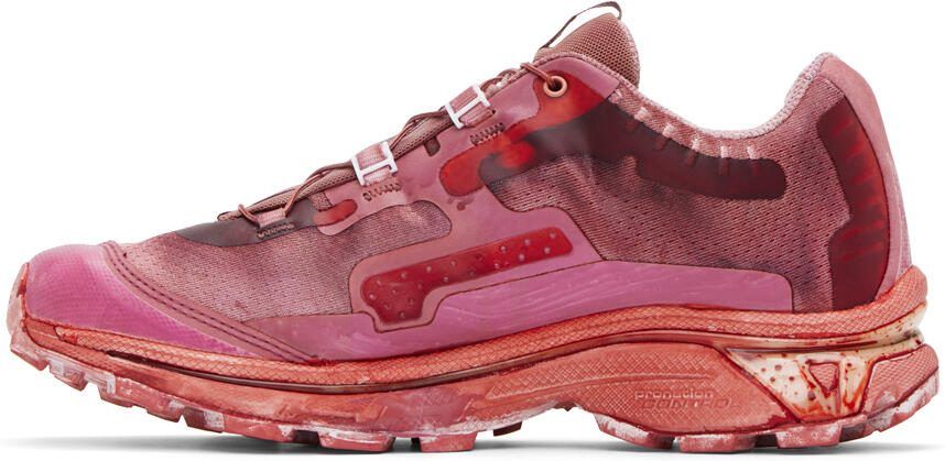 11 by Boris Bidjan Saberi Pink  Red Salomon Edition Bamba 5 Sneakers - Picture 3