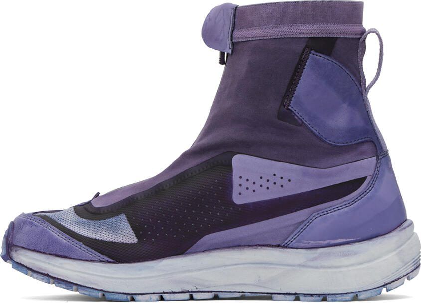 11 by Boris Bidjan Saberi Purple Salomon Edition Bamba 2 High Sneakers - Picture 3