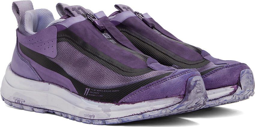 11 by Boris Bidjan Saberi Purple Salomon Edition Bamba 2 Low Sneakers - Picture 2