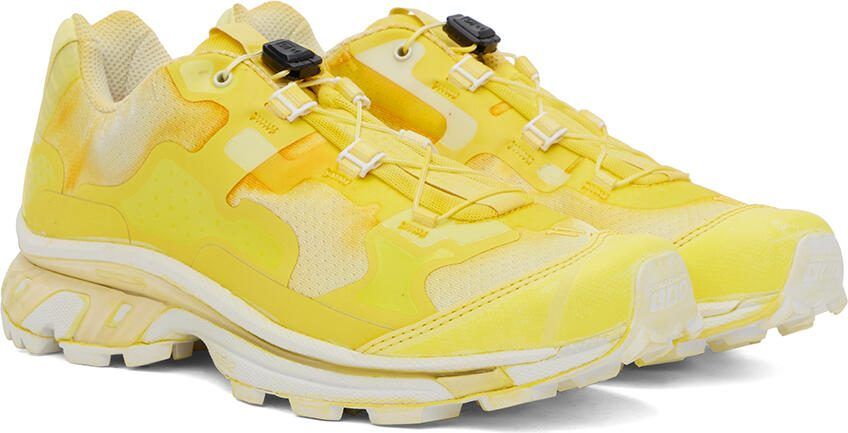 11 by Boris Bidjan Saberi Yellow Salomon Edition Bamba 5 Sneakers - Picture 2