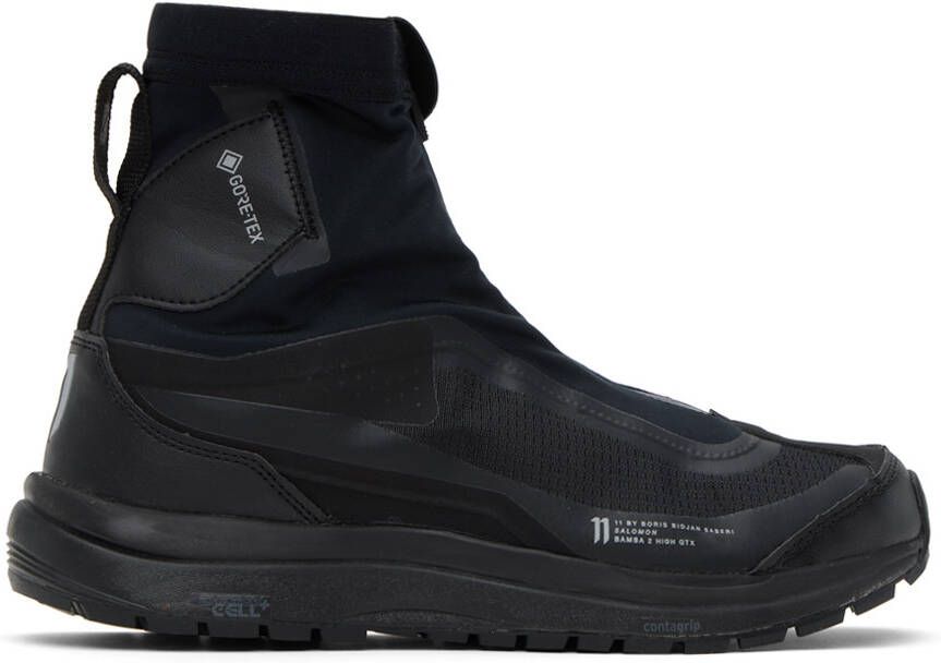 11 by Boris Bidjan Saberi Black Salomon Edition Bamba 2 High GTX Sneakers - Picture 4