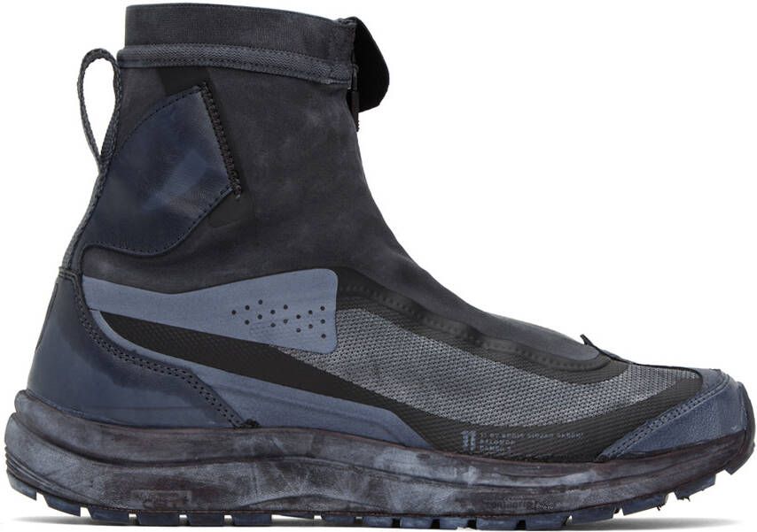 11 by Boris Bidjan Saberi Black Salomon Edition Bamba 2 High Sneakers - Picture 5