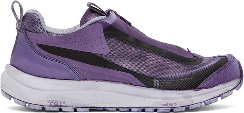 11 by Boris Bidjan Saberi Purple Salomon Edition Bamba 2 Low Sneakers - Picture 5