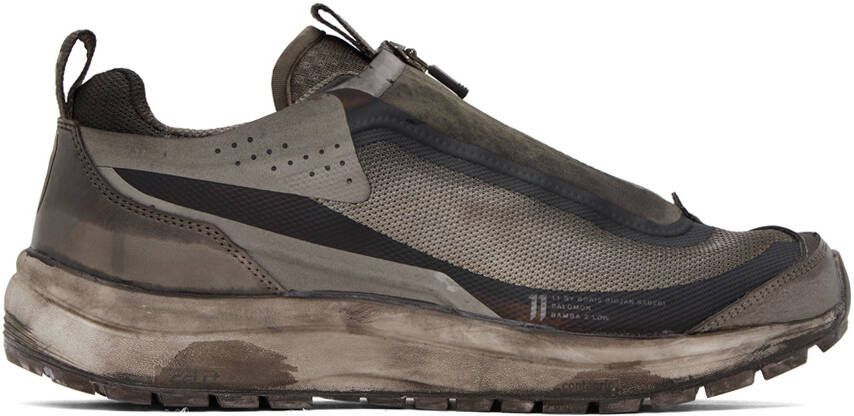 11 by Boris Bidjan Saberi Taupe Salomon Edition Bamba 2 Low Sneakers - Picture 4