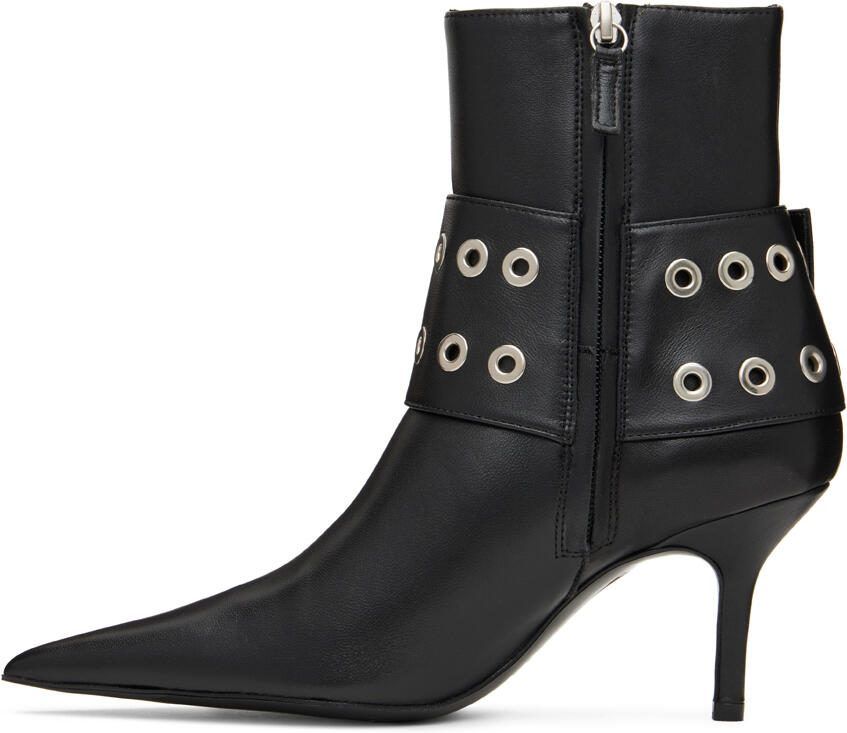 ABRA Black Big Belt Boots - Picture 2