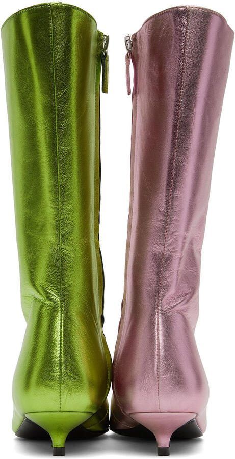 ABRA Pink  Green Lord Boots - Picture 3