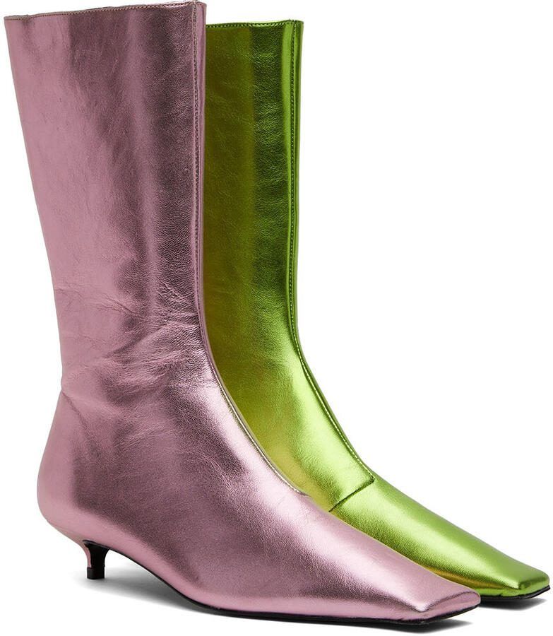 ABRA Pink  Green Lord Boots - Picture 2