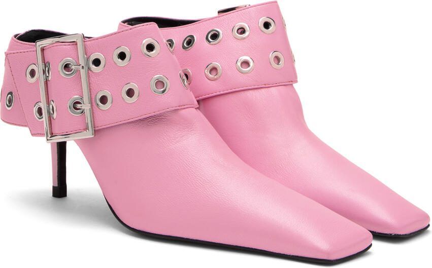 ABRA Pink Big Belt Heels - Picture 2