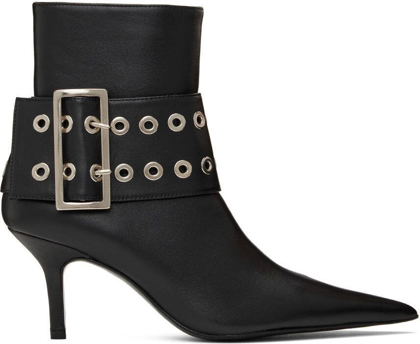 ABRA Black Big Belt Boots - Picture 5