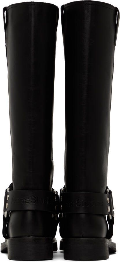 Acne Studios Black Buckle Boots - Picture 3