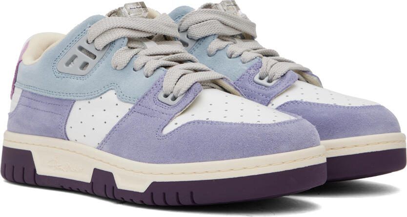 Acne Studios Blue  Purple Preppy Low Sneakers - Picture 2
