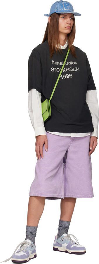 Acne Studios Blue  Purple Preppy Low Sneakers - Picture 4