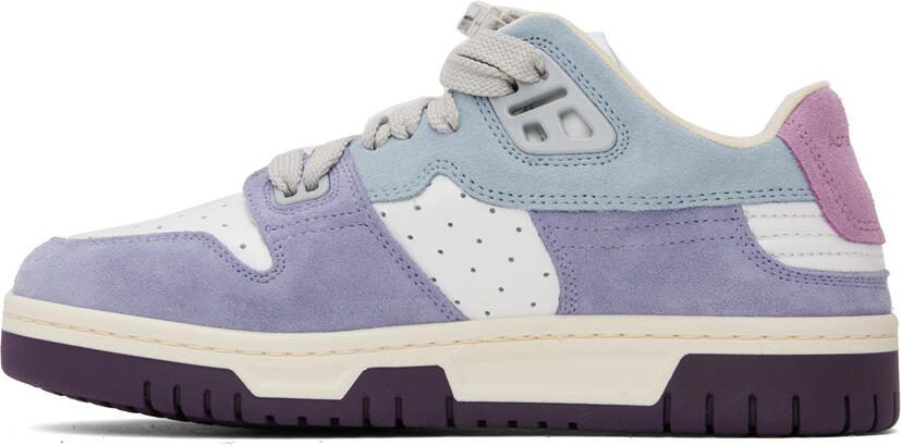 Acne Studios Blue  Purple Preppy Low Sneakers - Picture 3