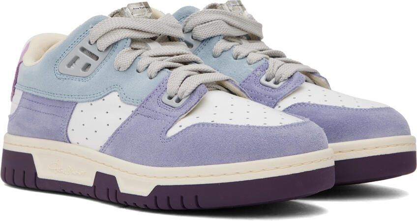 Acne Studios Blue  Purple Preppy Low Sneakers - Picture 2