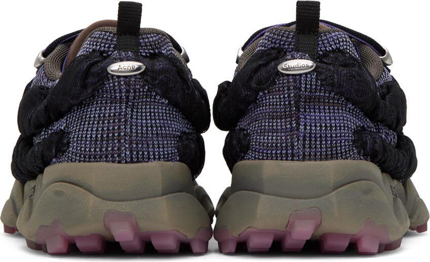 Acne Studios Purple  Black Knit Sneakers