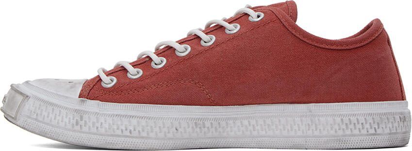 Acne Studios Red Faded Sneakers - Picture 4